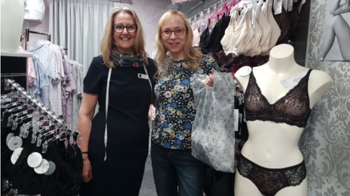 Post-surgery, trans-friendly bra fitting by Katie Neeves - Janice